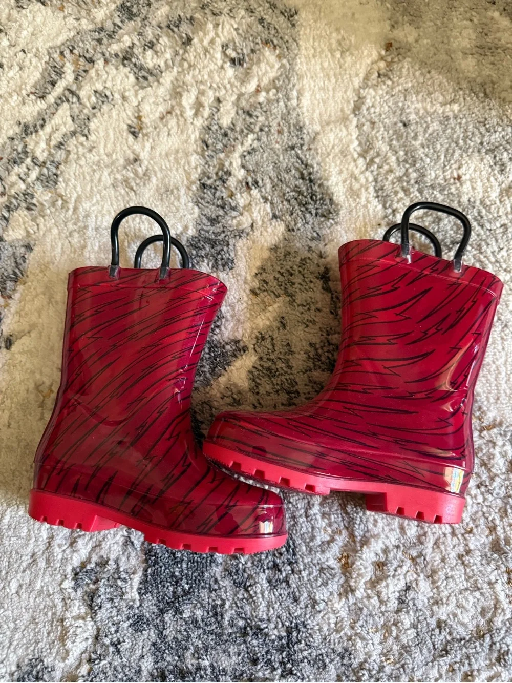 Lightning McQueen Disney Rain Boots 7/8 Toddler